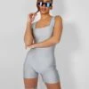 Second Skin Square Neck Unitard Grey -LoafLuxe Shop 1 a0b894d8 8323 49c9 8f53 b22f4a70cfe4