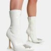 Modena Ecru Patent Diamante Broach Cake Stand Heel Ankle Boot -LoafLuxe Shop 1 ae708550 1cea 4f2f a16a 3323f8d0a95b