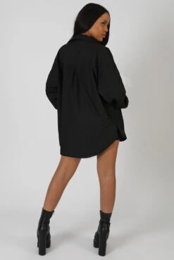 Oversized Pocket Poplin Shirt Black -LoafLuxe Shop 24.01 880