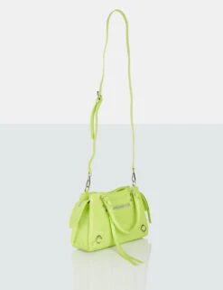 The Haven Lime Grain Pu Mini Tote Bag -LoafLuxe Shop 29 9 22 publicdesire2147