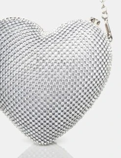 The Ophelia Silver Diamante Clutch Bag -LoafLuxe Shop 2 fc73fd52 d267 495f a086 e5fb8a353e76