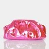 The Project Pink Iridescent Metallic Clutch Bag -LoafLuxe Shop 2copy2