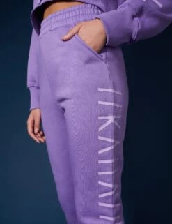 Kaiia Slogan 90'S Joggers Violet -LoafLuxe Shop 33333660