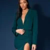 Cropped Blazer Forest Green -LoafLuxe Shop 33333960copy