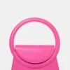 The Top Handle Bright Pink Pu Circlur Handle Grab Bag -LoafLuxe Shop 3 492be58e 8a09 4989 b89f ae484848bed8