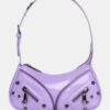 The Candice Zip Detailed Lilac Croc Shoulder Bag -LoafLuxe Shop 3 890a7c15 1c5a 4785 aff4 95a47fc6dc7b
