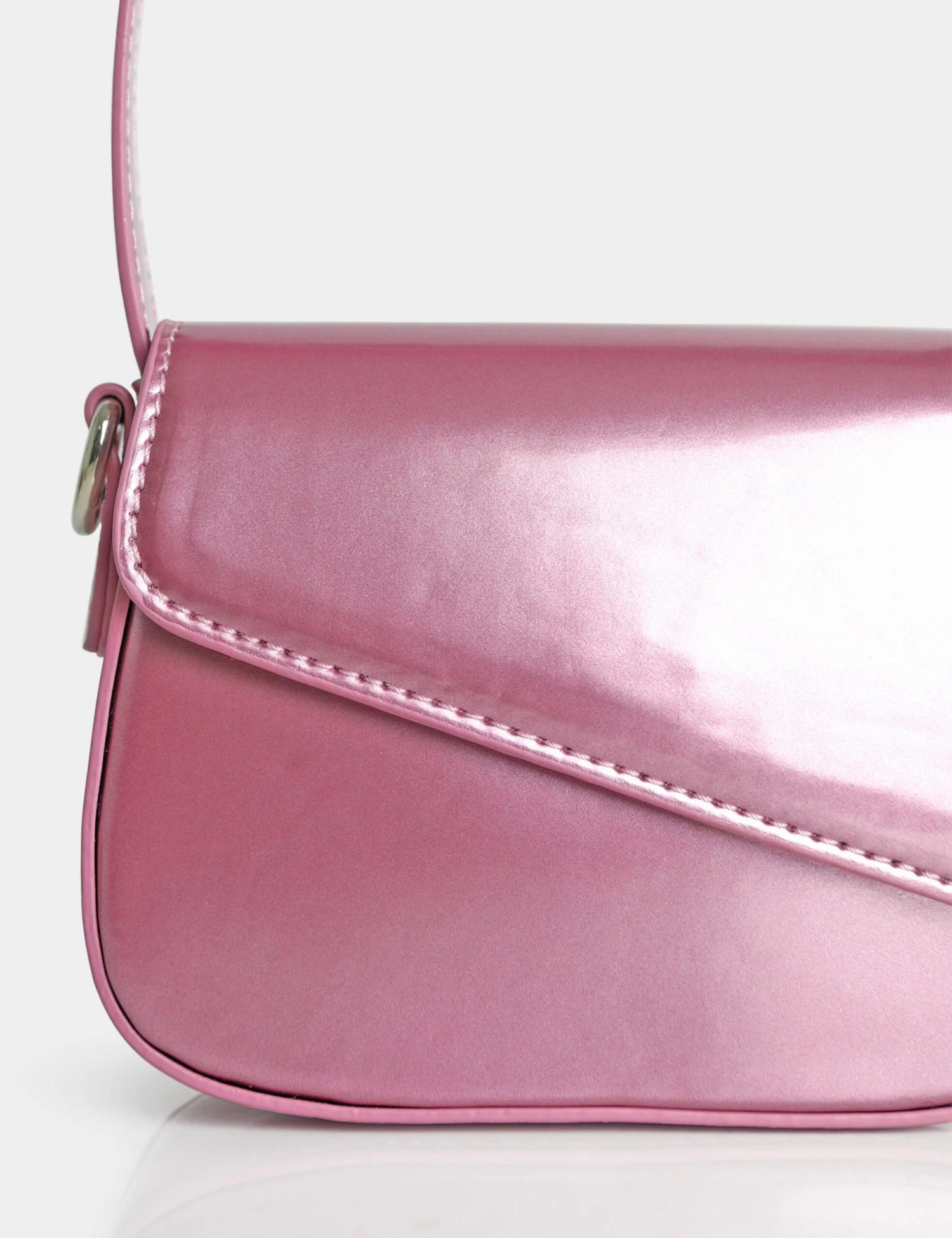 The Jolee Metallic Pink Mini Grab Handle Bag 5 The Jolee Metallic Pink Mini Grab Handle Bag - Image 3