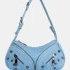 The Candice Zip Detailed Blue Denim Croc Shoulder Bag -LoafLuxe Shop 6 08cff849 956a 41ad 8cc7 962c0f195b37
