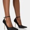 Lotty Black Satin Padlock Ankle Detail Pointed Court Stiletto Heels 1 Lotty Black Satin Padlock Ankle Detail Pointed Court Stiletto Heels -LoafLuxe Shop 6 145384e9 a0a1 4968 946b 9de982ba2cc8