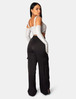 GLITTER CORSET TOP WITH MATCHING GLOVES SILVER -LoafLuxe Shop 771A0635 d8274610 573b 4202 aeea d1b0b2964ee4