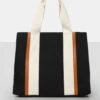 The Maia Black Canvas Beach Tote Bag 2 The Maia Black Canvas Beach Tote Bag -LoafLuxe Shop 771A0722copy