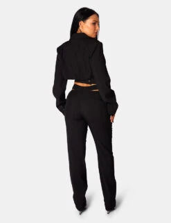 Strappy Waist Cigarette Trouser Black -LoafLuxe Shop 771A0741 5fb80012 19f4 4084 a201 97a65ff3955e