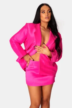 Tailored Micro Mini Skirt Pink -LoafLuxe Shop 771A0763 bd57a982 6341 4f19 81ea eb3eea924b16