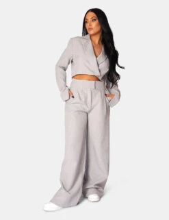 Tailored Premium Boxy Cropped Blazer Grey -LoafLuxe Shop 771A0780 eb7ca4c4 5090 4500 a060 98f714dd2908