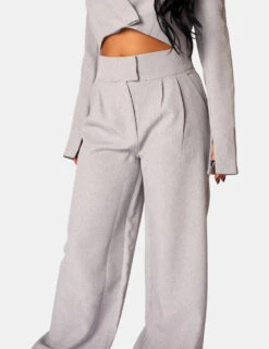 Tailored Premium Boxy Cropped Blazer Grey -LoafLuxe Shop 771A0798 a4c2697a 19c4 4baf 9717 59517e554727