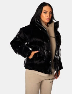 High Shine Holographic Oversized Puffer Black -LoafLuxe Shop 771A0927 bf7c328b a48a 4590 87a9 7c05a6791cab