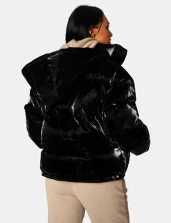 High Shine Holographic Oversized Puffer Black -LoafLuxe Shop 771A0933 748f75ba c33f 462b 8227 ddacd223b86e