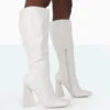 Senna Wide Fit Ecru PU Knee High Heeled Boots -LoafLuxe Shop 771A0988 855daafa f3da 4cb7 97e6 9f78f9c07f83