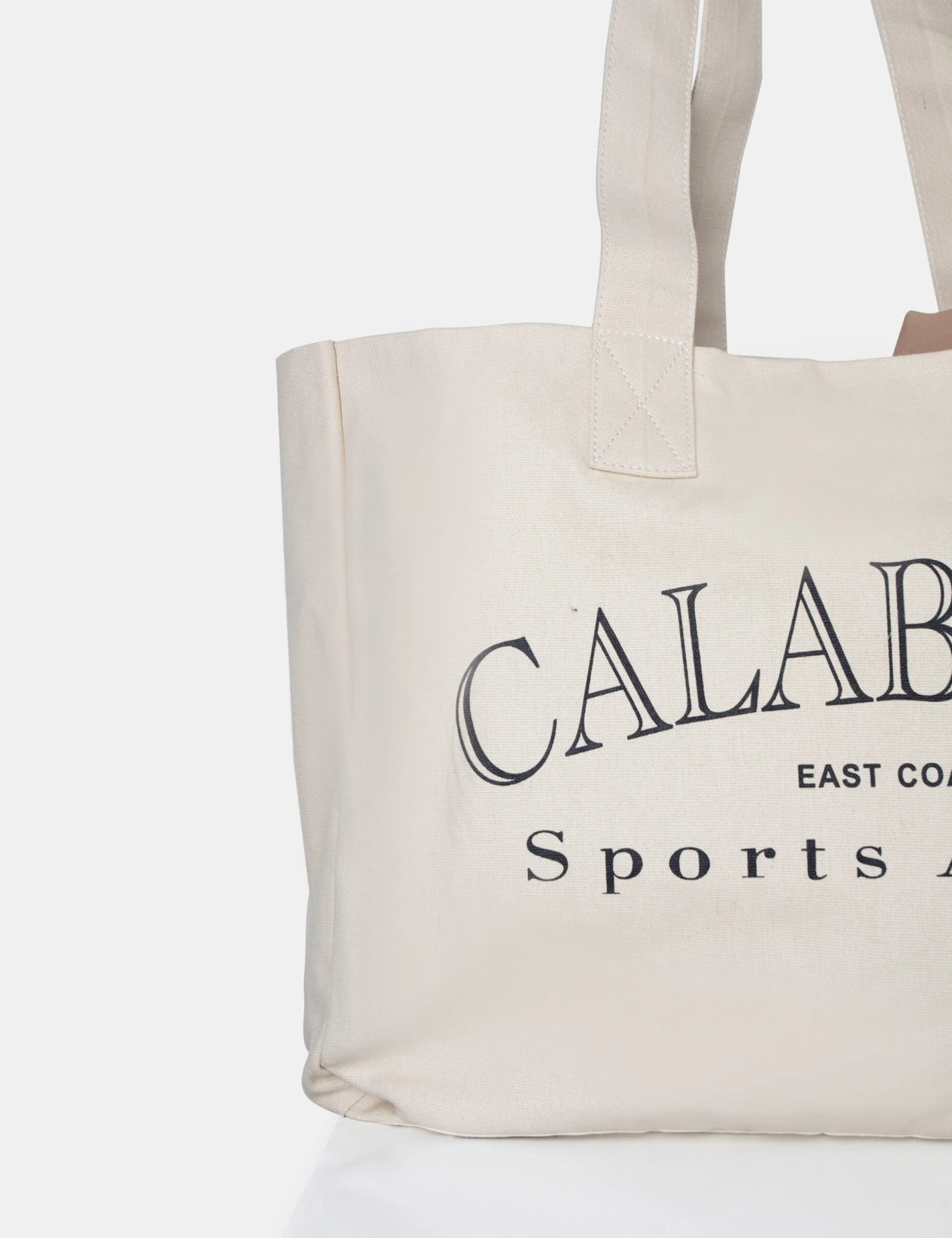 The Calabasas Oversized Off White Canvas Tote Bag 5 The Calabasas Oversized Off White Canvas Tote Bag - Image 3