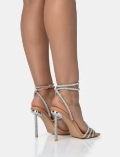 Clueless Nude Strappy Square Toe Diamante Heels 9 Clueless Nude Strappy Square Toe Diamante Heels -LoafLuxe Shop 771A1636