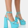 Leo Edition Baby Blue Patent Platform High Heels -LoafLuxe Shop 771A1759copy