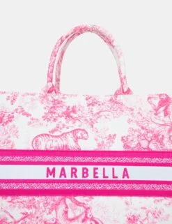 The Marbella Hot Pink Oversized Canvas Tote Bag -LoafLuxe Shop 771A1842