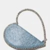 The Zee Ice Blue Metallic Diamante Love Heart Grab Bag 2 The Zee Ice Blue Metallic Diamante Love Heart Grab Bag -LoafLuxe Shop 771A1977copy