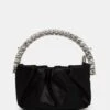 The Aurora Black Pu Diamante Handle Mini Bag 2 The Aurora Black Pu Diamante Handle Mini Bag -LoafLuxe Shop 771A2141copy