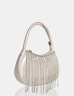 The Sia Ivory Satin Diamante Trim Mini Bag -LoafLuxe Shop 771A2187