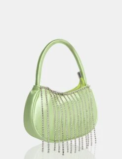 The Sia Soft Green Satin Diamante Trim Mini Bag -LoafLuxe Shop 771A2191 f57477f8 a0d8 4a73 a02b 8e36dffa8d82