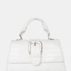 The Lisbon White Croc Buckle Cross Body Bag -LoafLuxe Shop 771A2263copy