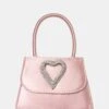 The Heart Baby Pink Satin Mini Bag -LoafLuxe Shop 771A2265
