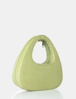 The Arch Soft Green Croc Grab Bag -LoafLuxe Shop 771A2345