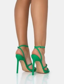 Sweetest Green PU Strappy Heart Buckle Square Toe Stiletto Heels -LoafLuxe Shop 771A2580 a12d0420 7c6c 4b1c aed2 792f6ecc9b8e
