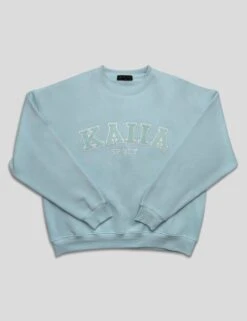 KAIIA SLOGAN OVERSIZED SWEATSHIRT LIGHT BLUE -LoafLuxe Shop 771A3134 c1261dea 91a7 48b9 9964 b46826055f52