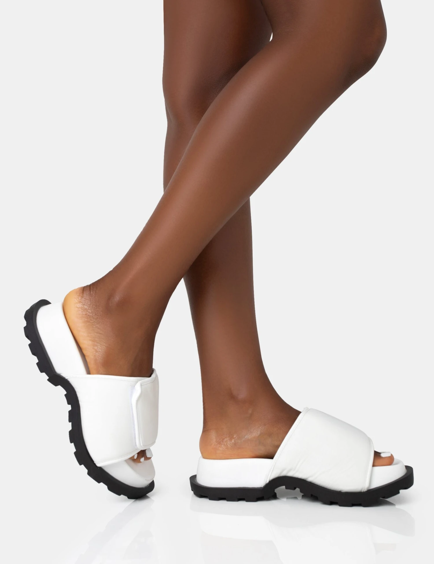 Blaze White Nylon Sporty Slider Sandals 4 Blaze White Nylon Sporty Slider Sandals - Image 2