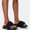 Blaze Black Nylon Sporty Slider Sandals -LoafLuxe Shop 771A3524 cd313e17 53b9 4d7a 8059 4c6e240fbc88