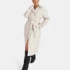 Longline PU Belted Ecru Trench -LoafLuxe Shop 771A39751