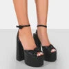 Knot On Black Pu Knotted Platform High Heeled Sandals -LoafLuxe Shop 771A4051 b39cfa47 44a6 4a41 91ec 4b6e80cfa423