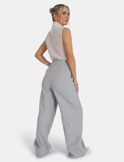 Sheer Knit Roll Neck Top In White -LoafLuxe Shop 771A4722