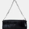 The Claudia Black Croc Shoulder Bag -LoafLuxe Shop 771A4840