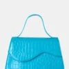 The Polly Blue Croc Top Handle Mini Bag -LoafLuxe Shop 771A4874 71af5761 dea5 4ddb a11a 313939b1375b