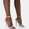 Risque White PU Strappy Pointed Toe Gold Stiletto Heels 1 Risque White PU Strappy Pointed Toe Gold Stiletto Heels -LoafLuxe Shop 771A4967
