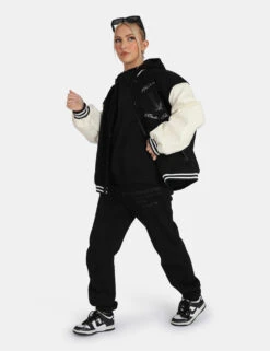 Oversized Fit Printed Jogger Black -LoafLuxe Shop 771A4969 1