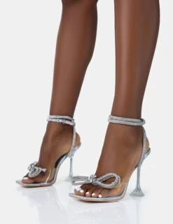 Glimmer Silver Holographic Perspex Wrap Around Diamante Bow Square Toe Heels 8 Glimmer Silver Holographic Perspex Wrap Around Diamante Bow Square Toe Heels -LoafLuxe Shop 771A4977 ae95b03b bfe7 40d5 b7c1 a697c00c9c4d