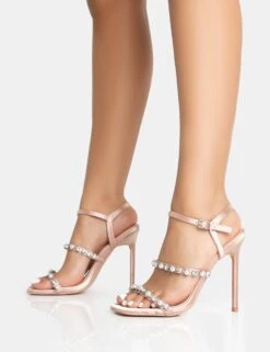 Evia Blush Pink Satin Pearl Barely There Square Toe Stiletto Heels 8 Evia Blush Pink Satin Pearl Barely There Square Toe Stiletto Heels -LoafLuxe Shop 771A5306