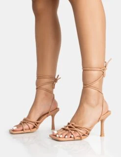 Keri Wide Fit Nude Pu Strappy Lace Up Mid Heels 8 Keri Wide Fit Nude Pu Strappy Lace Up Mid Heels -LoafLuxe Shop 771A5396 35ef33e6 a50f 461f bf4a aefd75b6883d