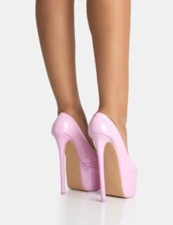 Stargaze Baby Pink Patent Extreme Court Stiletto Heels -LoafLuxe Shop 771A5471