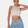Extreme Racer Knitted Crop Oatmeal -LoafLuxe Shop 771A6057
