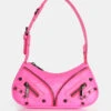The Candice Zip Detailed Pink Croc Shoulder Bag -LoafLuxe Shop 771A6145 3fb47abd b17c 44f6 ad34 af09d9c99440